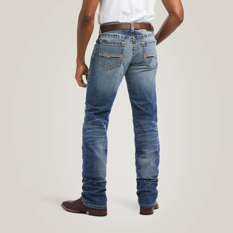 M4 Men's Low Rise Stretch Longspur Stackable Straight Leg Jean | 10036879