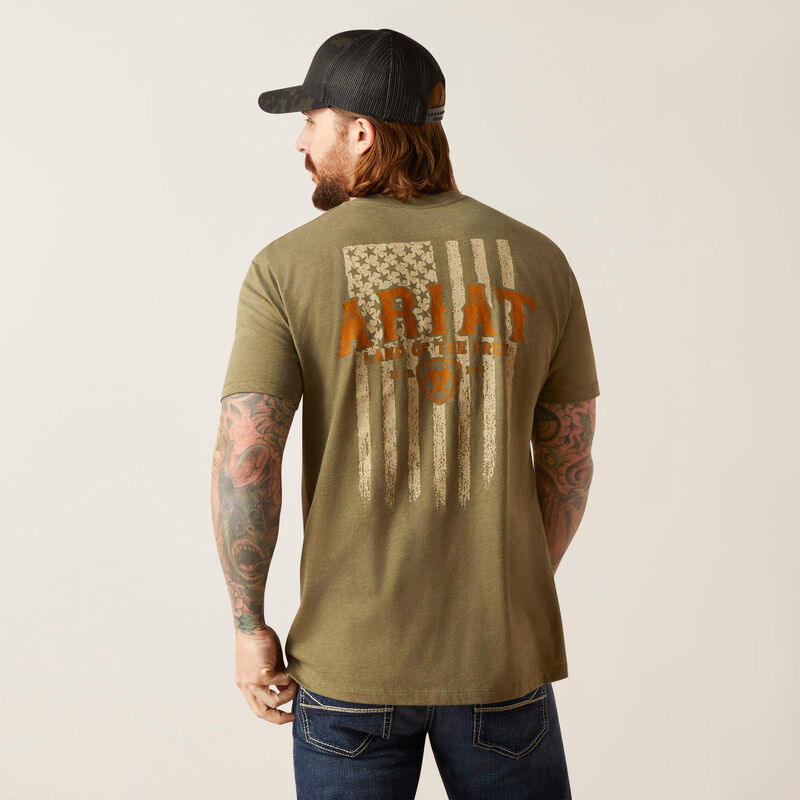 Ariat Men's Western Vertical Flag T-Shirt | 10047616