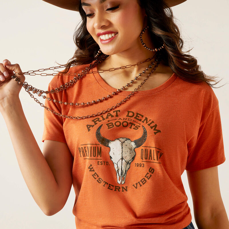 Ariat Bison Skull Woman's T-Shirt | 10047635