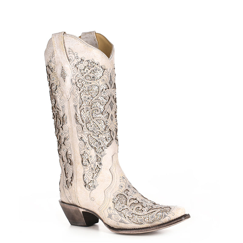 Women's Corral Glitter & Crystal Boot | A3322