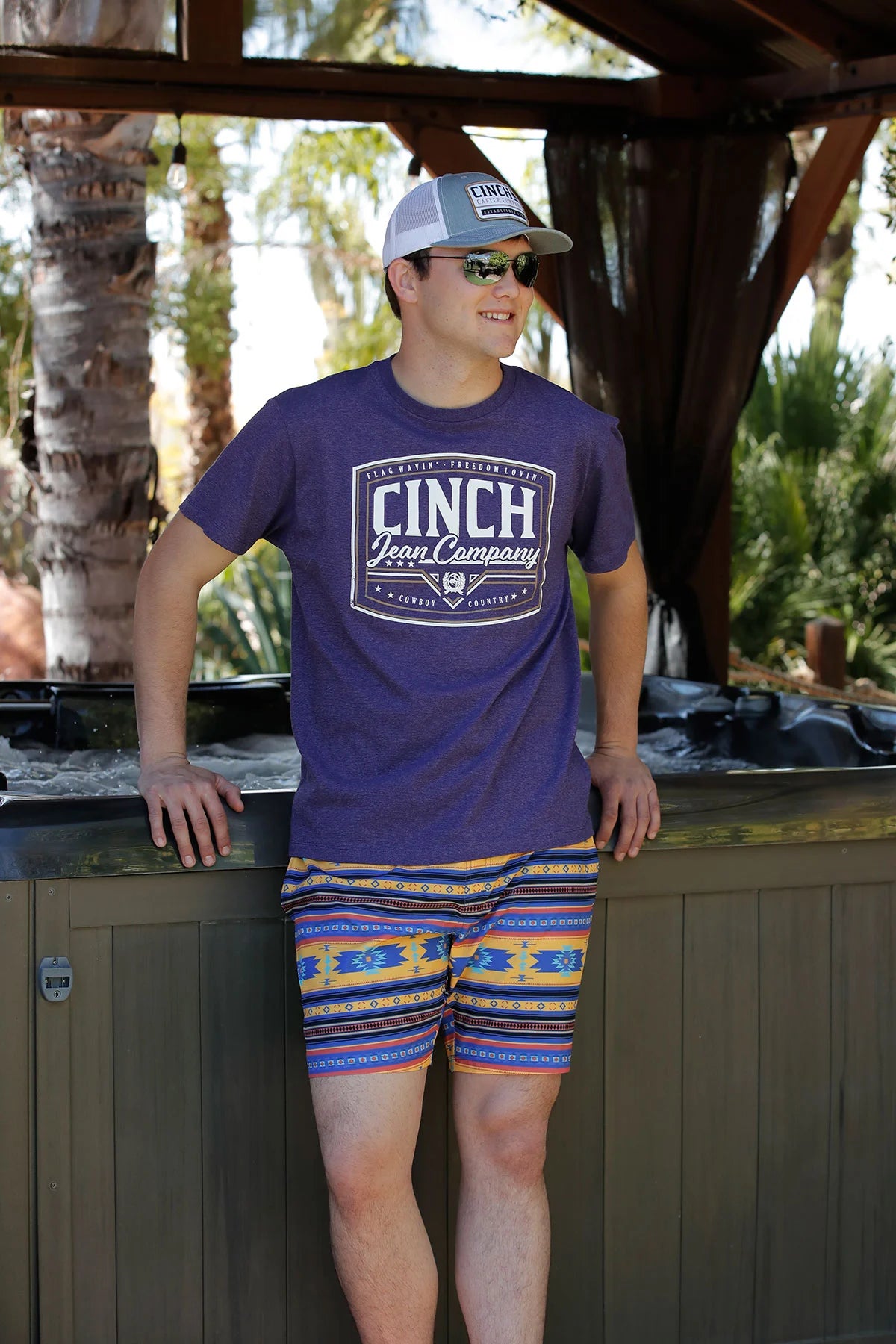 Cinch - Men's 8" Serape Print Swim Trunks | Mb58135003